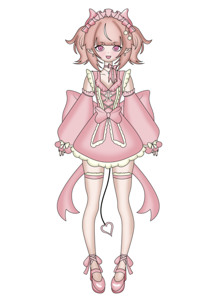 colored sketeched full body