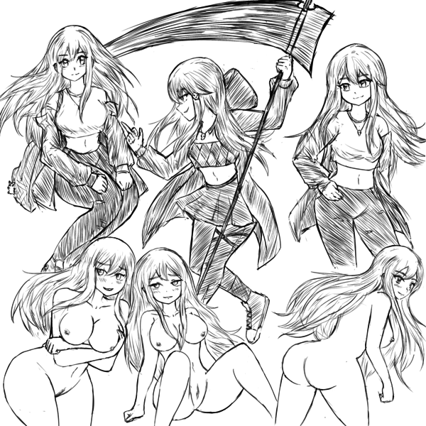 Character sketch page nsfw /sfw 