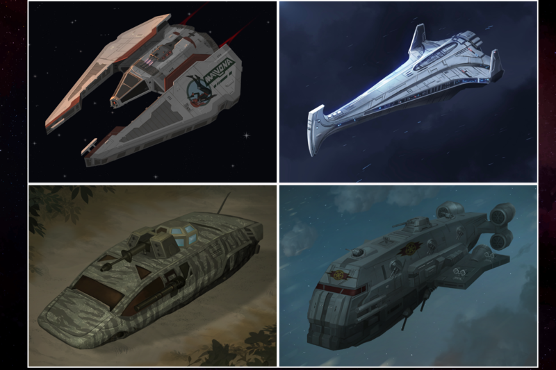 Star wars starship or vehicle art style