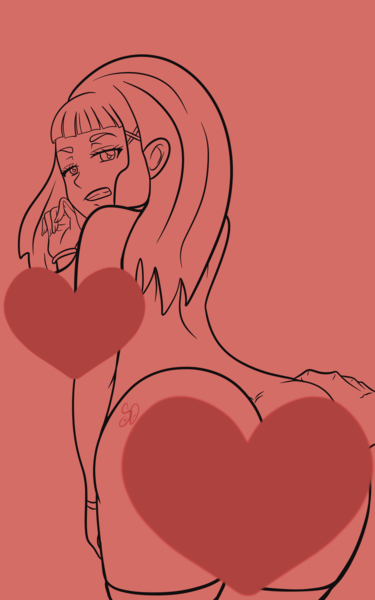 NSFW Colorless Sketch or Lineart Single