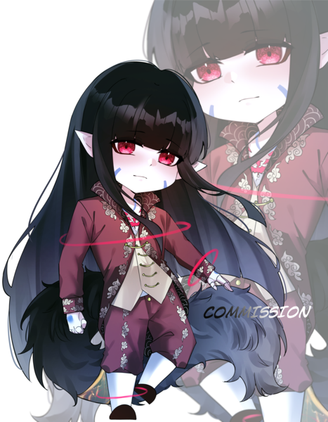 Fullbody chibi illustration