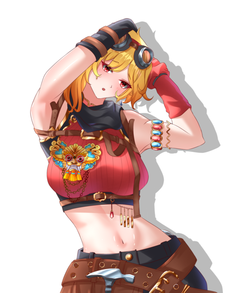COLORED HALFBODY ANIME ILLUSTRATION