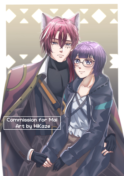 Couple Halfbody Full color