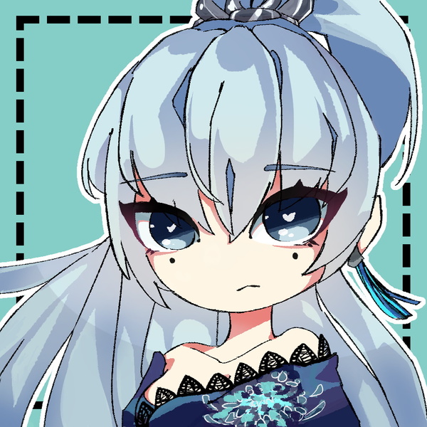 Colored bust-up chibi icon