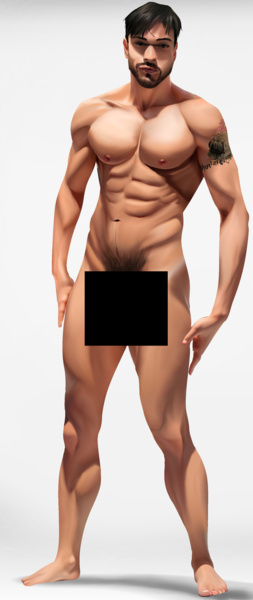 Draw sexy male gay 