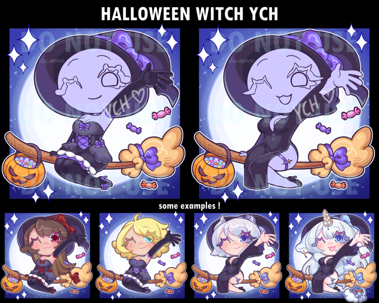 YCH Chibi Halloween Witch
