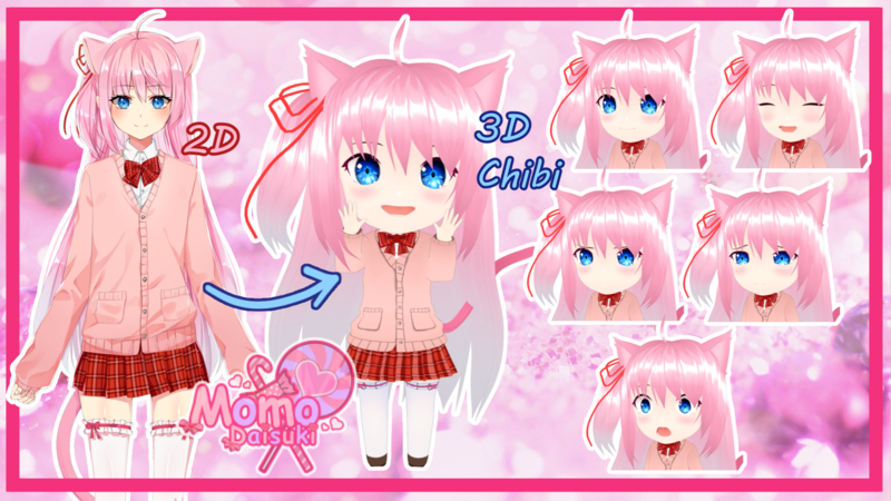 Custom 3D Chibi Character VRoid