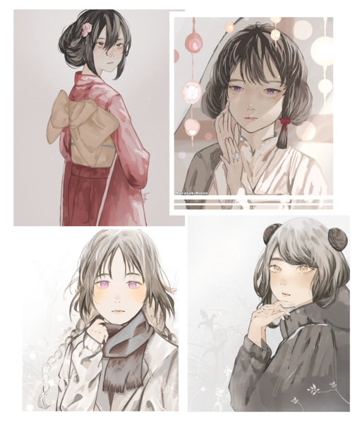 Anime style headshot-halfbody