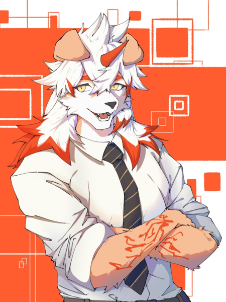 Colored Anime Style Furry