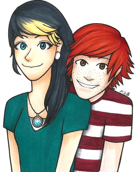 Colored Couple Portrait (Bust)