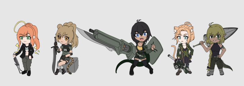 Chibi Illustration (Flat Color)