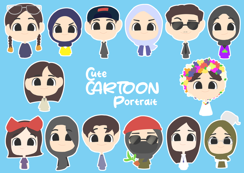 Cute Cartoon Potriat