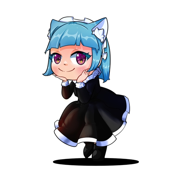 colored chibi art