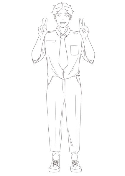 Line art full body