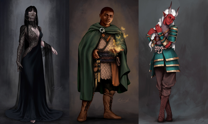 characters design and concept art
