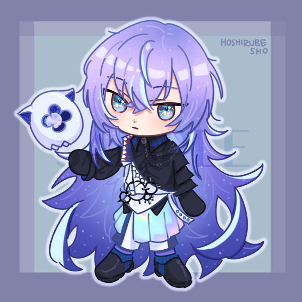 Coloured chibi full body