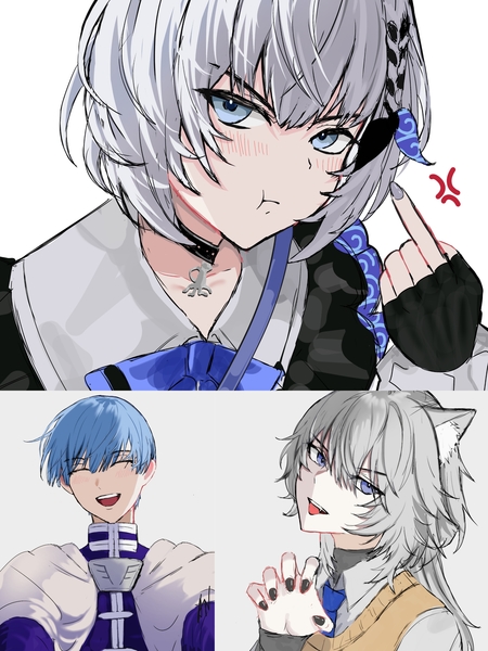 Colored sketch bust up