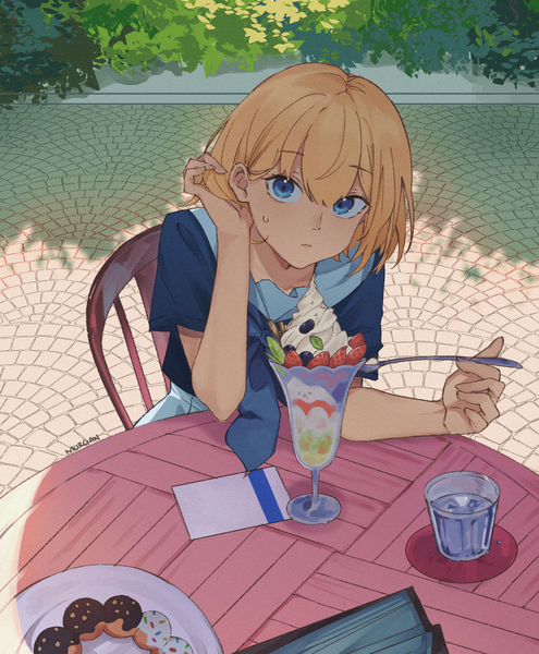 Colored anime Illustration