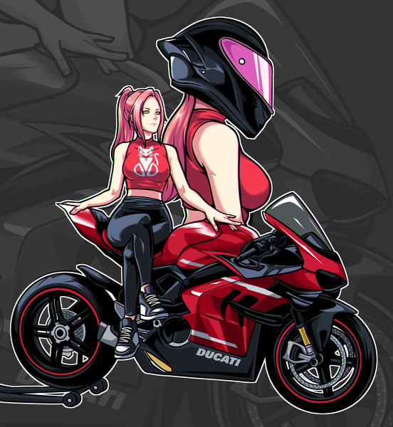 Draw Anime Motorcycle Girl