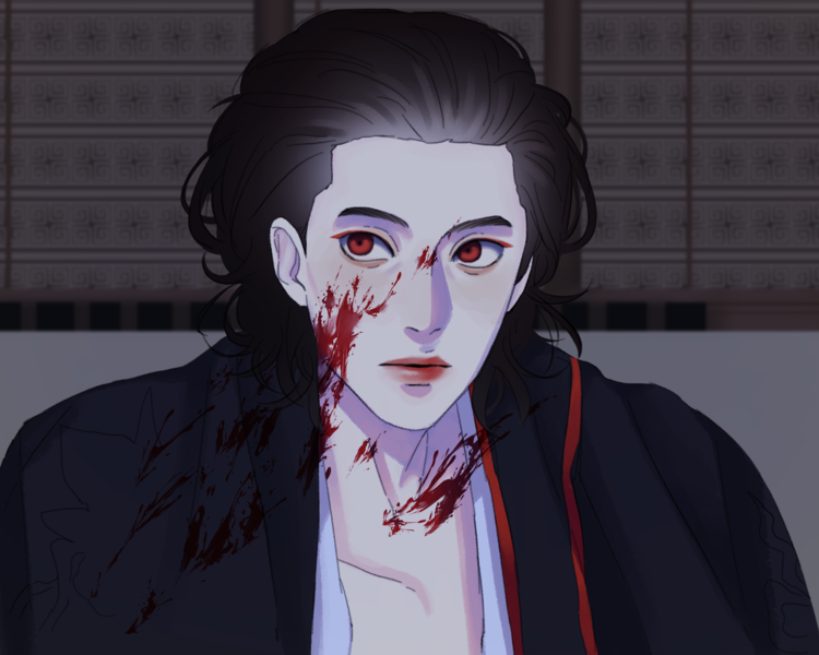 Colored portrait
