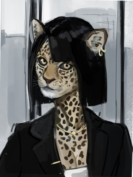 Furry facial artwork