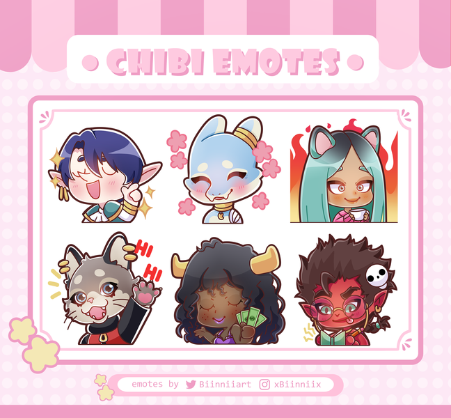 CHIBI EMOTES/STICKERS