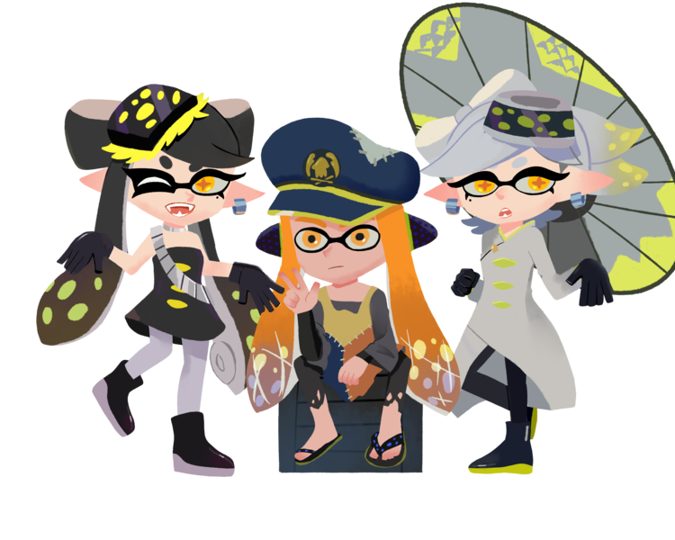 Splatoon Style Illustration