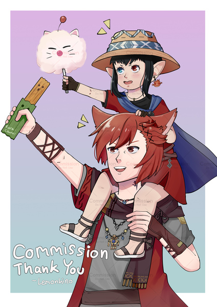 Full Render Anime Illustration