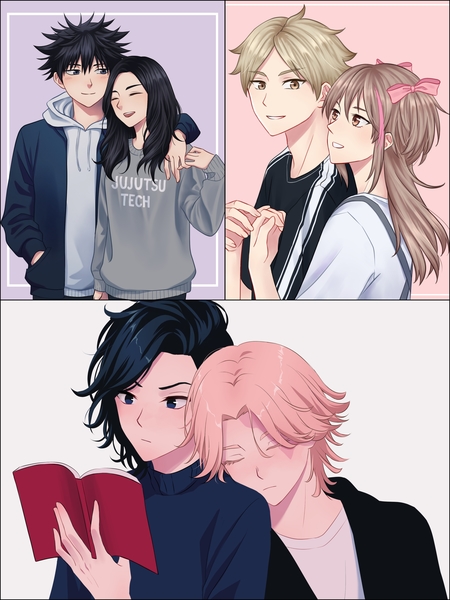 Colored Anime Couple