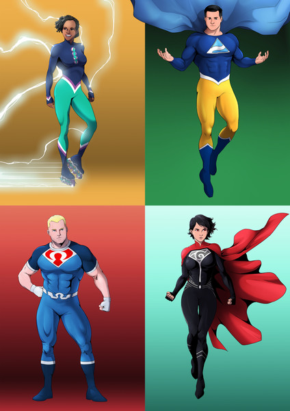 Superhero character design