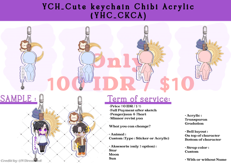 YCH_Cute keychain Chibi Acrylic