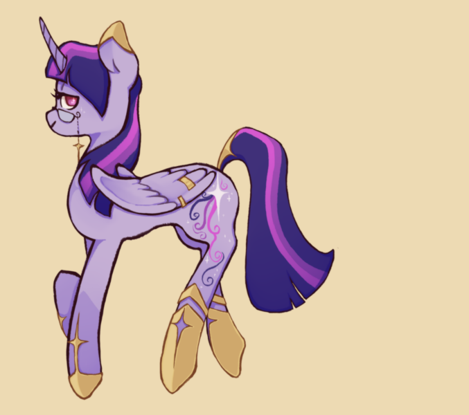 Colored full body pony