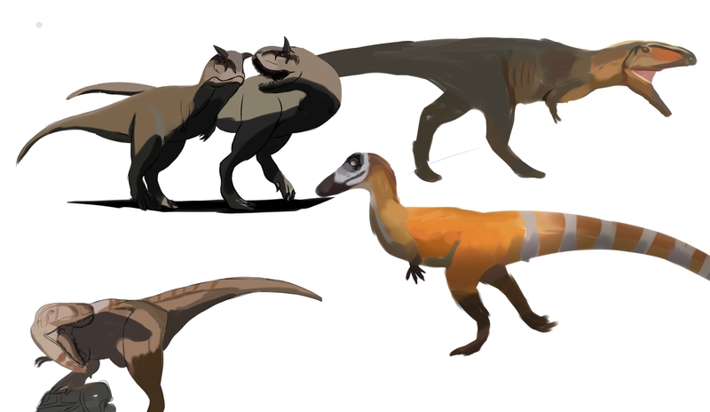 Carnivore dino side model