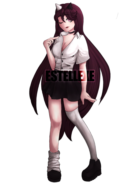 Rendered Full Body Danganronpa Style