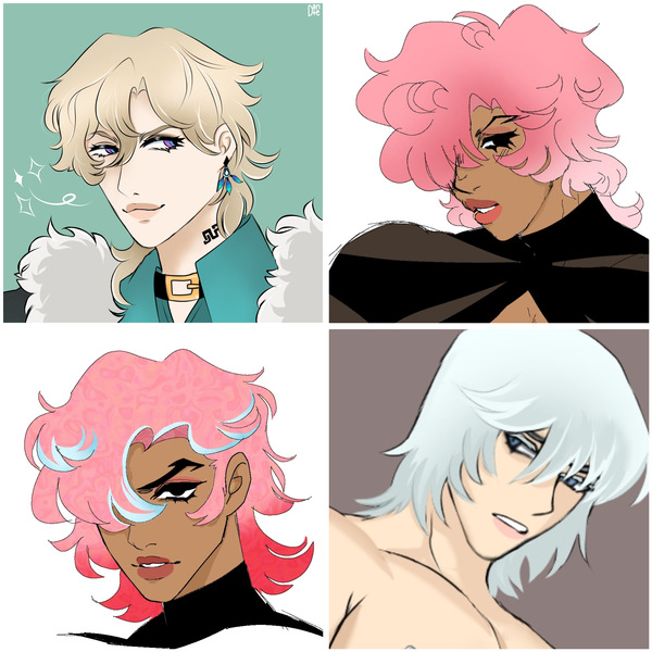 Colored headshots