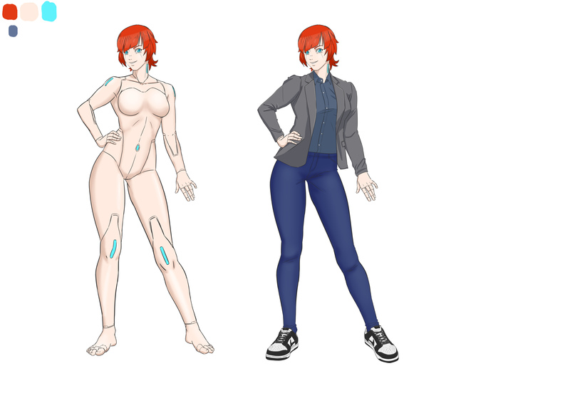 character sheet naked and clothed 