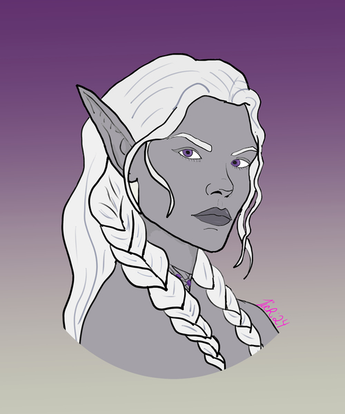 Colored headshot