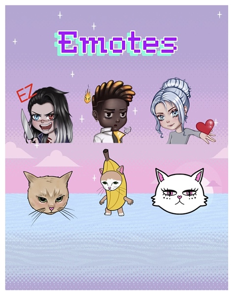 Emotes/stickers for Twitch, Discord etc.