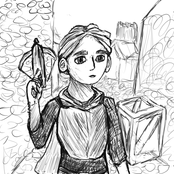 gresycale closeup sketch