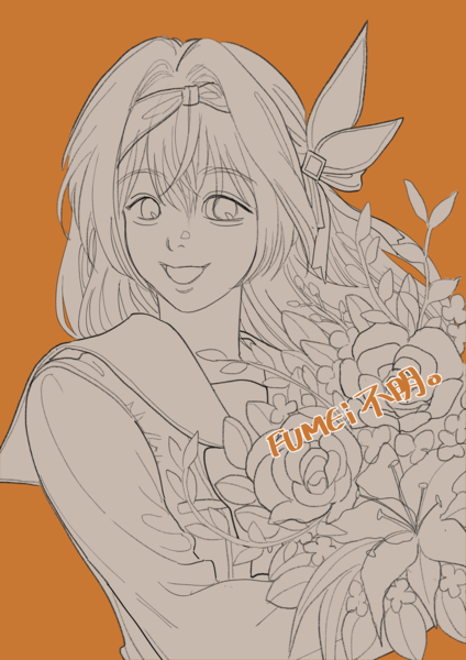 Halbody Sketch or Lineart – Clean & Neat