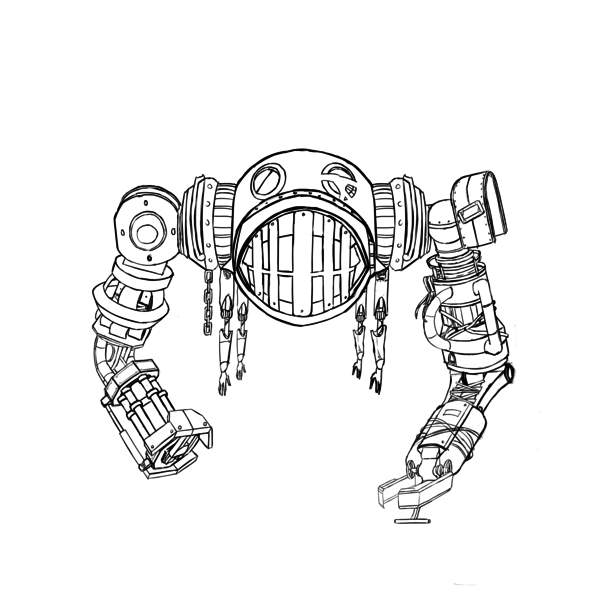 mechanic line drawing