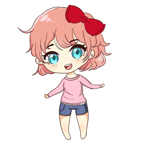 Chibi anime art style