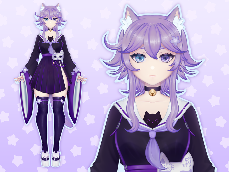 Vtuber Model - Full body - Art & Rig