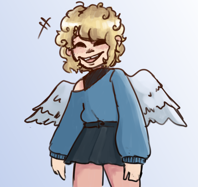 Colored sketch Half-body