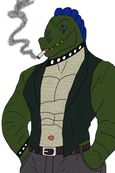 Halfbody furry/scaly art