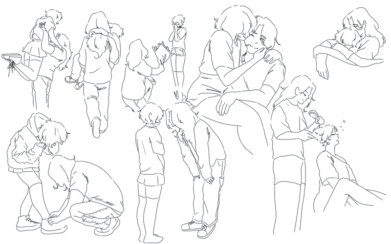 Collage of poses and scenes!!
