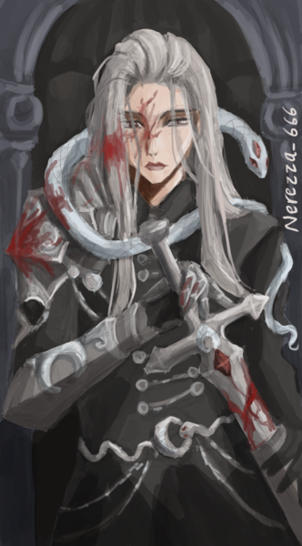colored sketch half body 