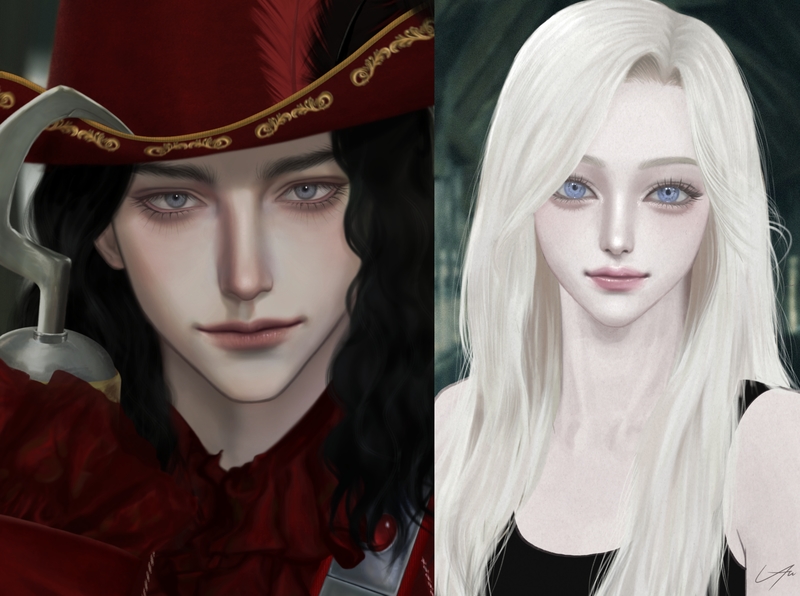 Semi-Realistic Full Color Portrait CM