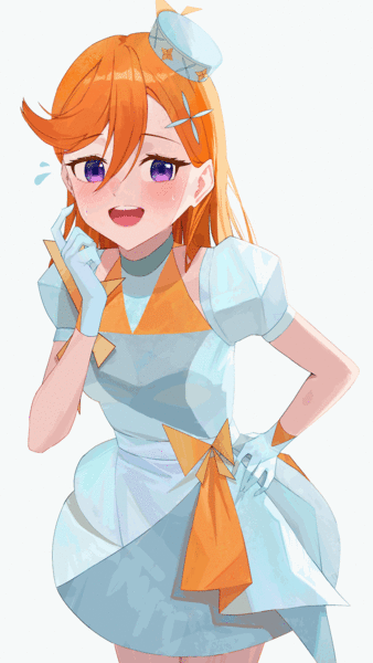 Halfbody anime drawing