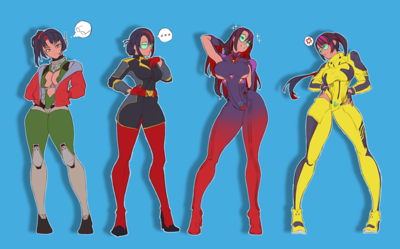 Colored Illustration Head to Full Body
